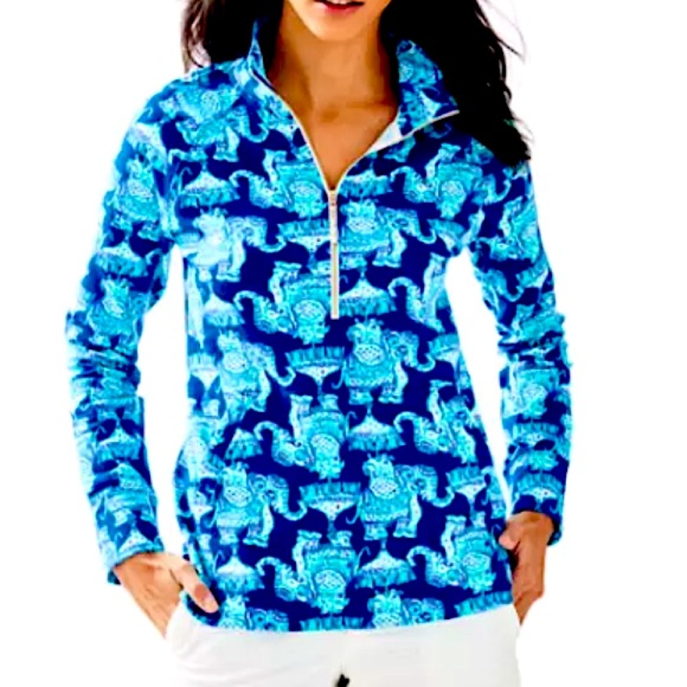 Lilly Pulitzer Skipper Elephant Popover joy ride